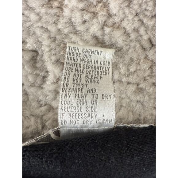 Dressbarn Petite Sz PL Geometric Cotton Blend Sweater Black Sleeveless Crew Neck - Picture 6 of 7